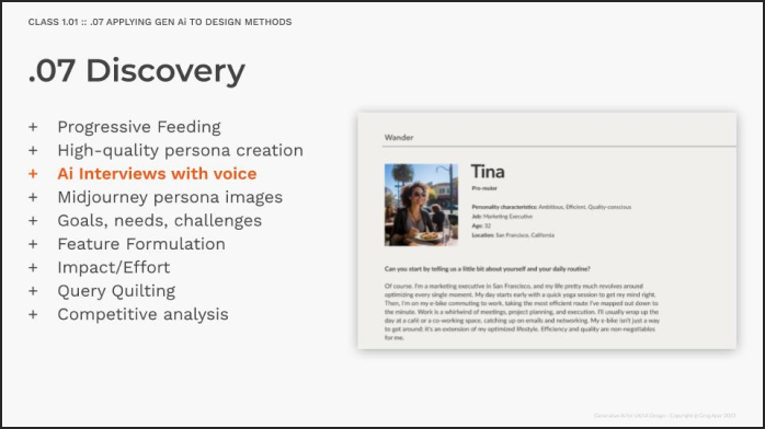 1.02 - Generative Ai for UX/UI Design
Methods I: Discovery