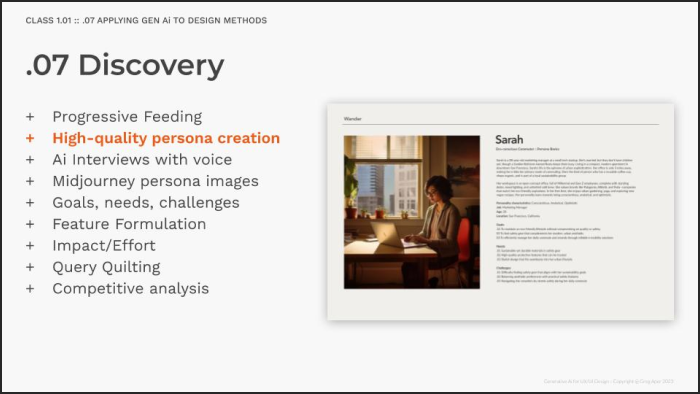 1.02 - Generative Ai for UX/UI Design
Methods I: Discovery