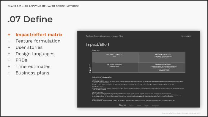 1.03 - Generative Ai for UX/UI Design Methods II: Define