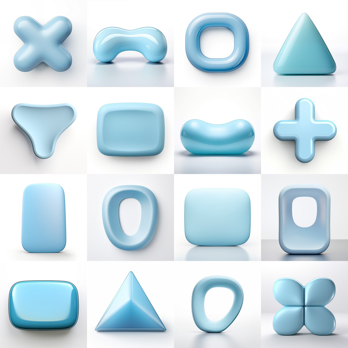 Primitives 001 - Reference Image 16 Pack for Midjourney